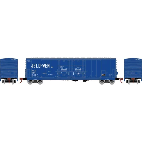 Athearn RTR 67955 - 50' Evans Dbl Door Plug Box Jeld-Wen (USLX) 11298 - HO Scale