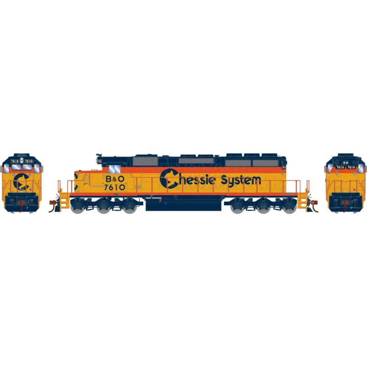 Athearn RTR 72086 - EMD SD40-2 Chessie (B&O) 7610 - HO Scale 3 Athearn RTR 72086 - EMD SD40-2 Chessie (B&O) 7610 - HO Scale
