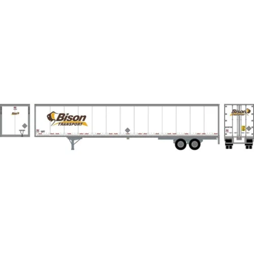 Athearn RTR 72809 - 53' Wabash Plate Trailer Bison Transport - HO Scale