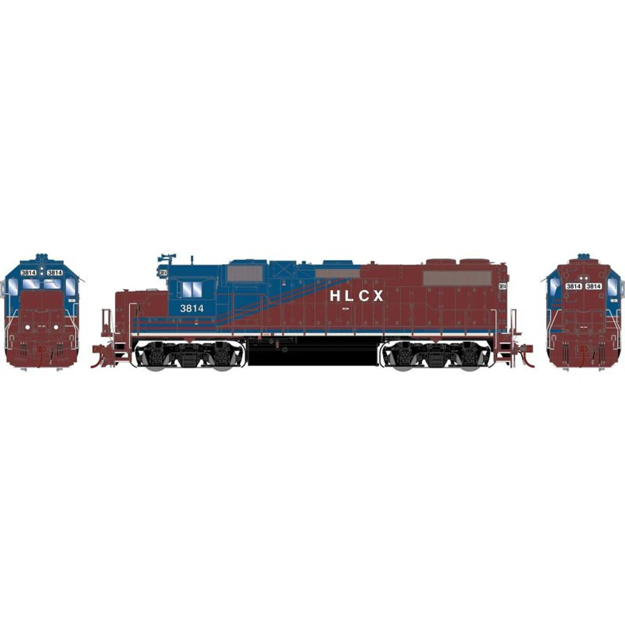 Athearn Genesis 71718 - EMD GP38-2 HLCX 3814 - HO Scale 3 Athearn Genesis 71718 - EMD GP38-2 HLCX 3814 - HO Scale