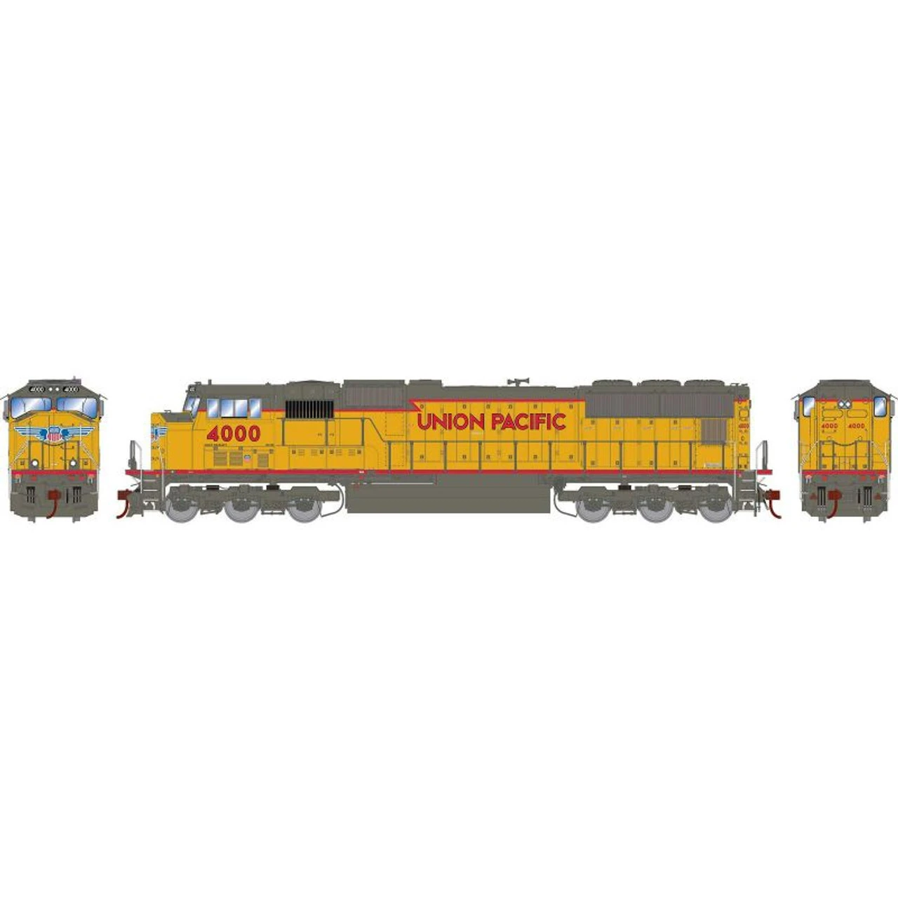 Athearn Genesis 75819 - EMD SD70M W/ Tsunami2 DCC & Sound Union Pacific (UP) 4000 - HO Scale 3 Athearn Genesis 75819 - EMD SD70M W/ Tsunami2 DCC & Sound Union Pacific (UP) 4000 - HO Scale