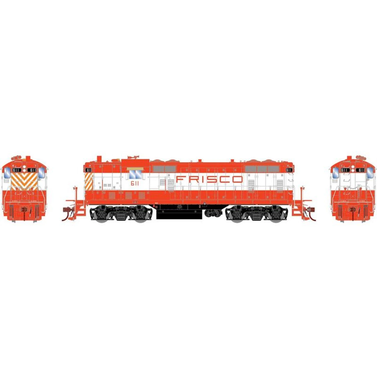 Athearn Genesis 82249 - EMD GP7 St Louis - San Francisco (SLSF) 611 - HO Scale 3 Athearn Genesis 82249 - EMD GP7 St Louis - San Francisco (SLSF) 611 - HO Scale