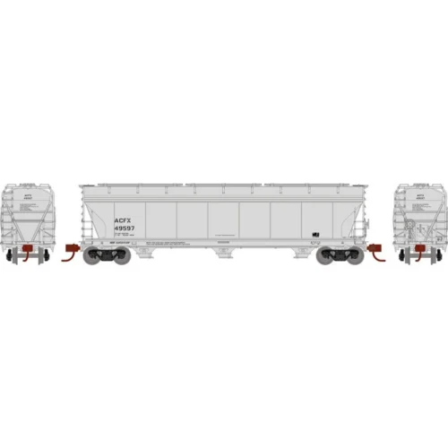 Athearn 8483 - ACF 4600 3-Bay Hopper American Car & Foundry (ACFX) 49597 - N Scale