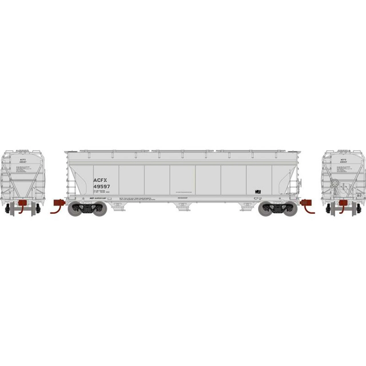 Athearn 8483 - ACF 4600 3-Bay Hopper American Car & Foundry (ACFX) 49597 - N Scale 3 Athearn 8483 - ACF 4600 3-Bay Hopper American Car & Foundry (ACFX) 49597 - N Scale