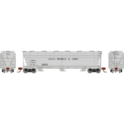 Athearn 8497 - ACF 4600 3-Bay Hopper Gulf Mobile And Ohio (GM&O) 81016 - N Scale
