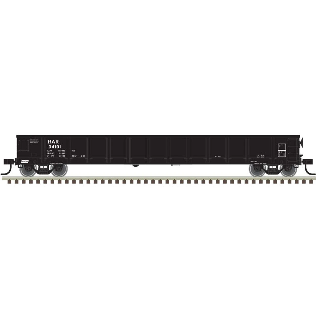 Atlas 20006855 - Evans 52'6" Gondola Bangor & Aroostook (BAR) 34108 - HO Scale 3 Atlas 20006855 - Evans 52'6" Gondola Bangor & Aroostook (BAR) 34108 - HO Scale