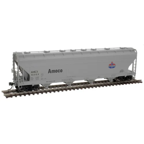 Atlas 20006904 - ACF 5250 Centerflow Covered Hopper Amoco Chemicals Corporation (AMCX) 6228 - HO Scale