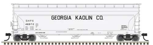 Atlas 20006938 - ACF® 4650 Centerflow Hopper Georgia Kaolin (SHPX) 46972 - HO Scale
