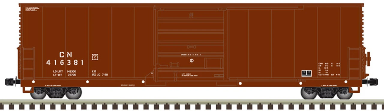 Atlas 50005239 - X72 Boxcar Canadian National (CN) 416260 - N Scale 3 Atlas 50005239 - X72 Boxcar Canadian National (CN) 416260 - N Scale