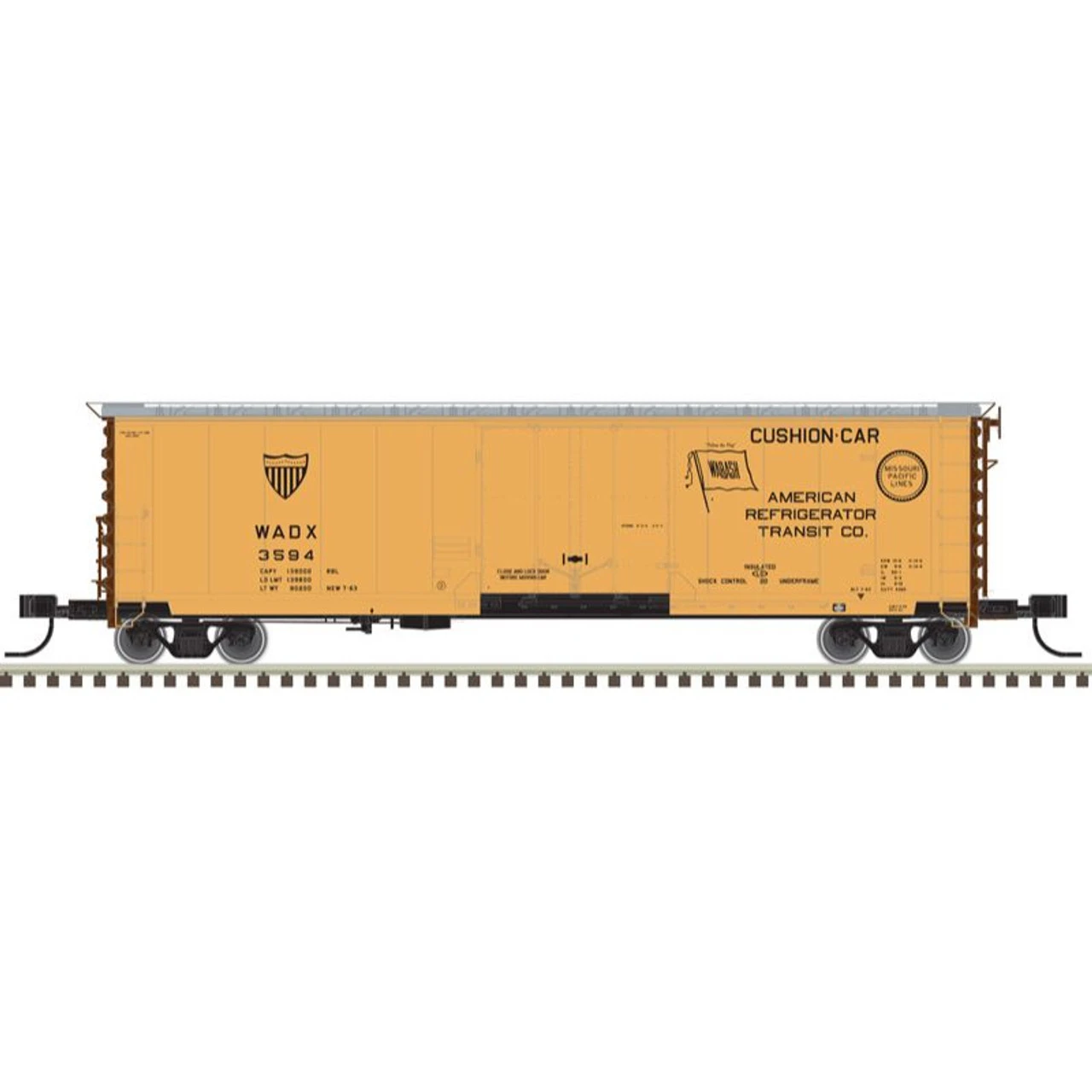 Atlas 50005689 - GA 50' RBL Box Car American Refrigerator Transit 3525 - N Scale 3 Atlas 50005689 - GA 50' RBL Box Car American Refrigerator Transit 3525 - N Scale