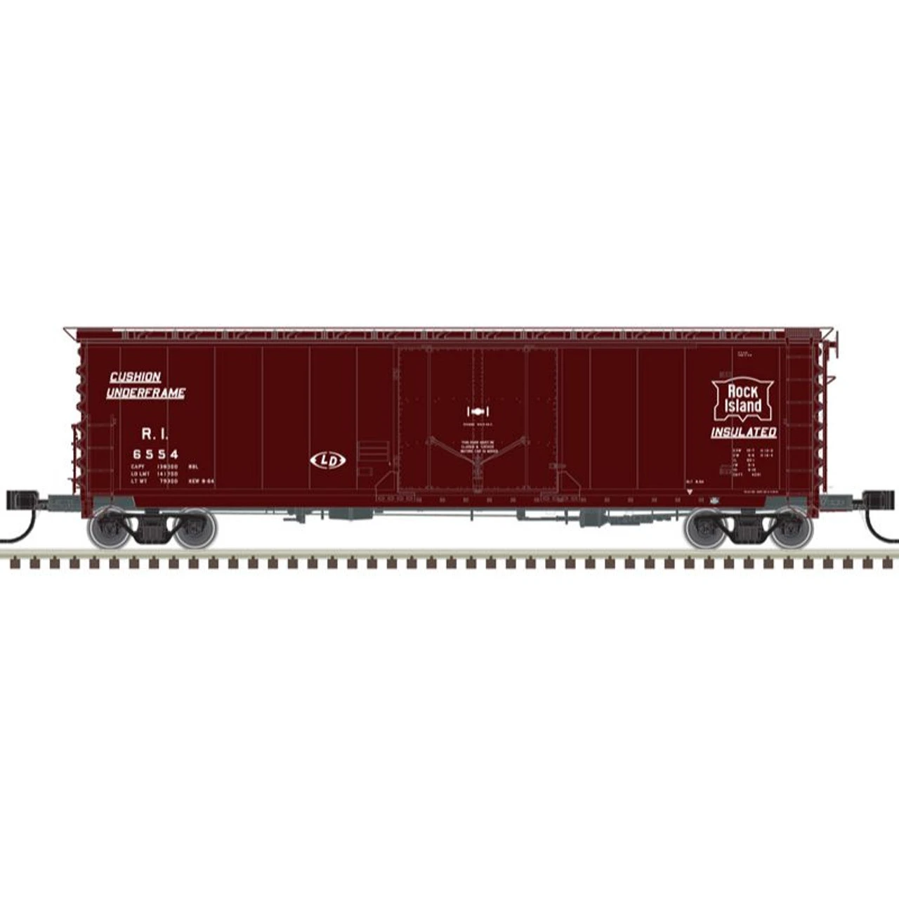 Atlas 50005703 - 50' GA RBL Boxcar Rock Island (RI) 6551 - N Scale 3 Atlas 50005703 - 50' GA RBL Boxcar Rock Island (RI) 6551 - N Scale