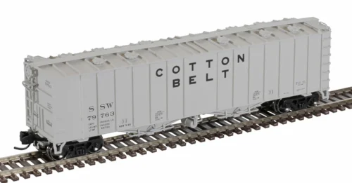 Atlas 50005816 - 4180 Airslide Covered Hopper Cotton Belt (SSW) 79763 - N Scale