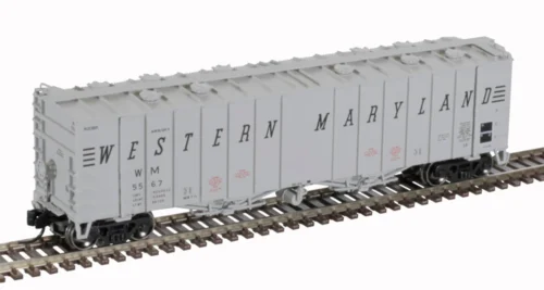 Atlas 50005819 - 4180 Airslide Covered Hopper Western Maryland (WM) 5563 - N Scale