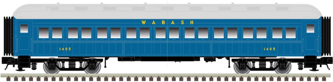 Atlas 50006248 - 60' Passenger Car Wabash (WAB) 1400 - N Scale 3 Atlas 50006248 - 60' Passenger Car Wabash (WAB) 1400 - N Scale