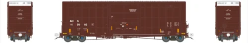 Aurora Miniatures 305024 - Gunderson 6276 50' Plate F Boxcar Arkansas–Oklahoma Railroad (AOK) 115194 - HO Scale