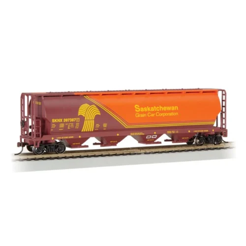 Bachmann 19140 - 4-Bay Clyindrical Grain Hopper Saskatchewan (SKNX) 397387 - HO Scale