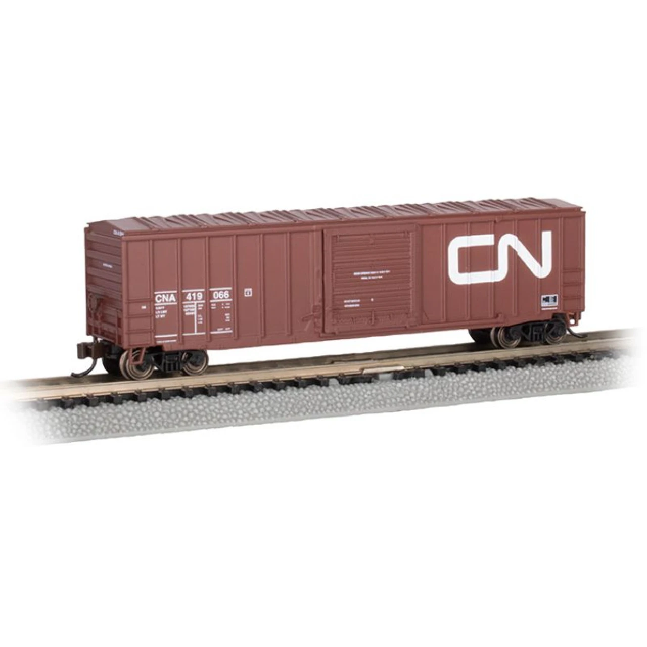 Bachmann 19663 - ACF 50'6" Outside Braced Box Car Canadian National (CNA) 419066 - N Scale 3 Bachmann 19663 - ACF 50'6" Outside Braced Box Car Canadian National (CNA) 419066 - N Scale
