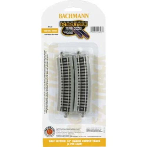 Bachmann 44823 - EZ Track 14" Radius 1/2 Curve 6pc - N Scale