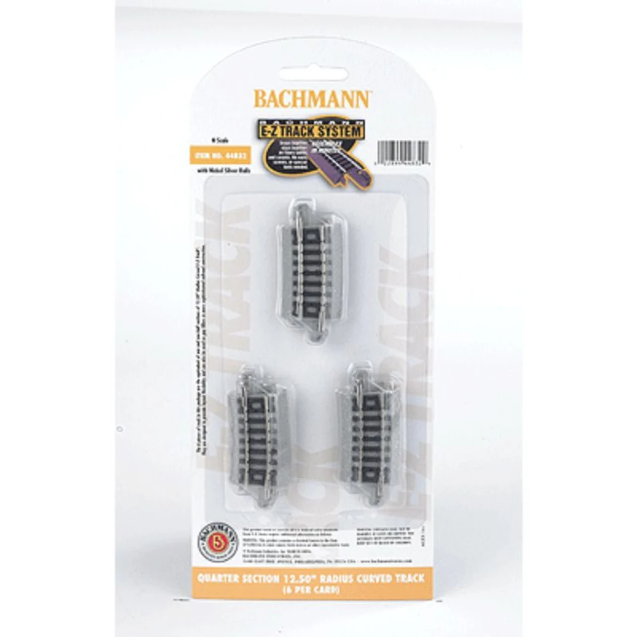 Bachmann 44832 - EZ Track 12-1/2" Radius 1/4 Curve - N Scale 3 Bachmann 44832 - EZ Track 12-1/2" Radius 1/4 Curve - N Scale