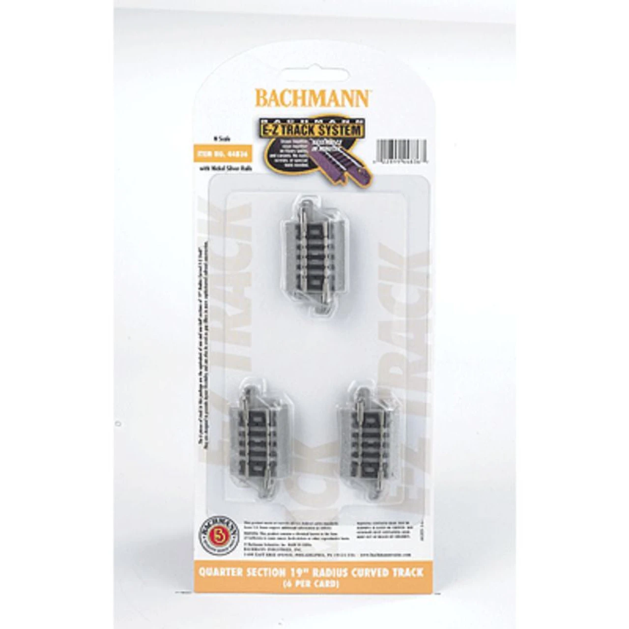 Bachmann 44836 - EZ Track 19" Radius 1/4 Curve - N Scale 3 Bachmann 44836 - EZ Track 19" Radius 1/4 Curve - N Scale