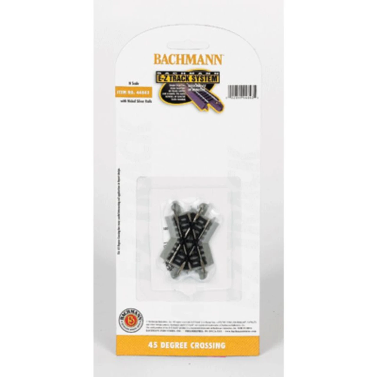 Bachmann 44843 - EZ Track 45 Deg Crossing 1 Card - N Scale 3 Bachmann 44843 - EZ Track 45 Deg Crossing 1 Card - N Scale