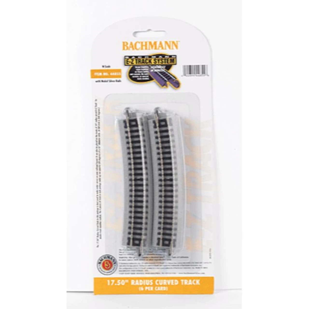 Bachmann 44855 - EZ Track 17-1/2" Radius Curve 6pc - N Scale 3 Bachmann 44855 - EZ Track 17-1/2" Radius Curve 6pc - N Scale