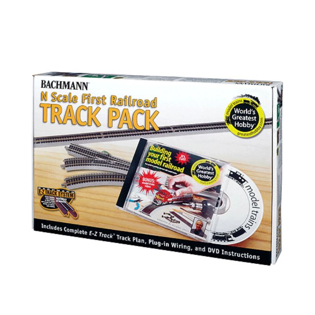 Bachmann 44896 - EZ Track - World's Greatest Hobby First Railroad Track Pack - N Scale 3 Bachmann 44896 - EZ Track - World's Greatest Hobby First Railroad Track Pack - N Scale