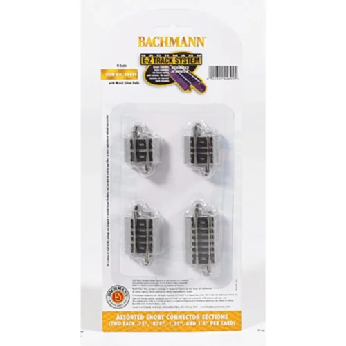 Bachmann 44899 - EZ Track Assorted Short Connecting Sections 8pc - N Scale