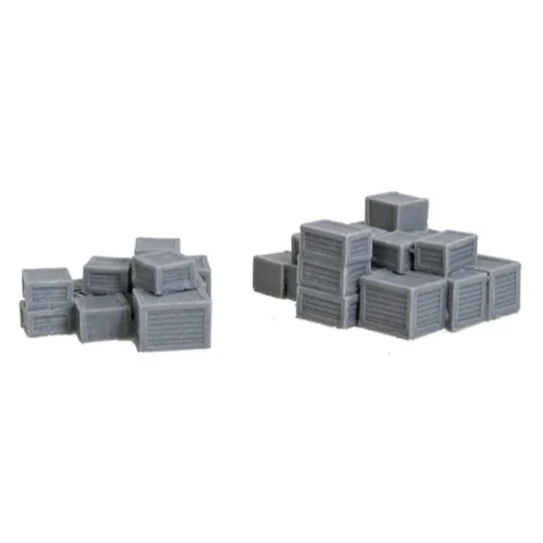 Bar Mills 1004 - Crate Stacks (2) Unpainted - N Scale