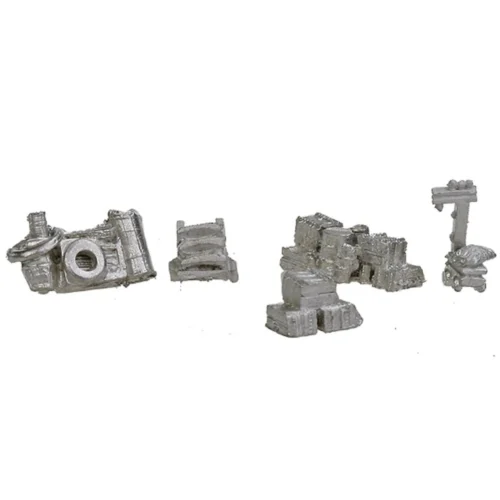Bar Mills 1005 - Assorted Street Stuff Unpainted - N Scale