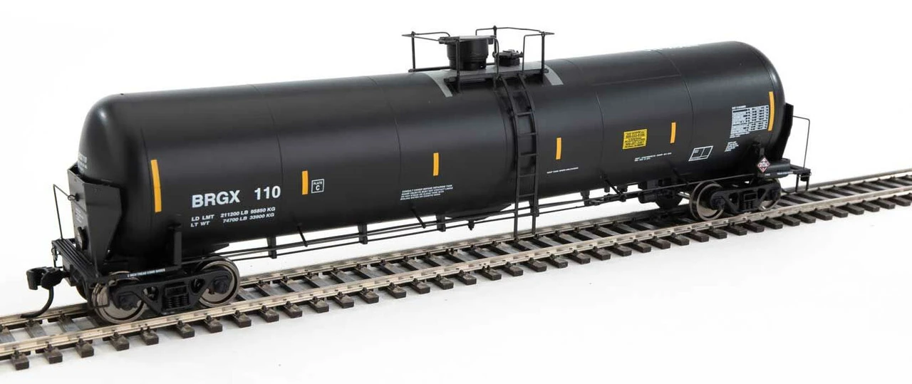 Walthers Proto 920-100732 - 55' Trinity Modified 30,145-Gallon Tank Car Bridger Rail Shipping BRGX 110 - HO Scale 3 Walthers Proto 920-100732 - 55' Trinity Modified 30,145-Gallon Tank Car Bridger Rail Shipping BRGX 110 - HO Scale