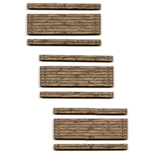 Blair Line 014 - Weathered 1-Lane Wood Grade Crossing -- Kit Pkg(3) - N Scale Kit