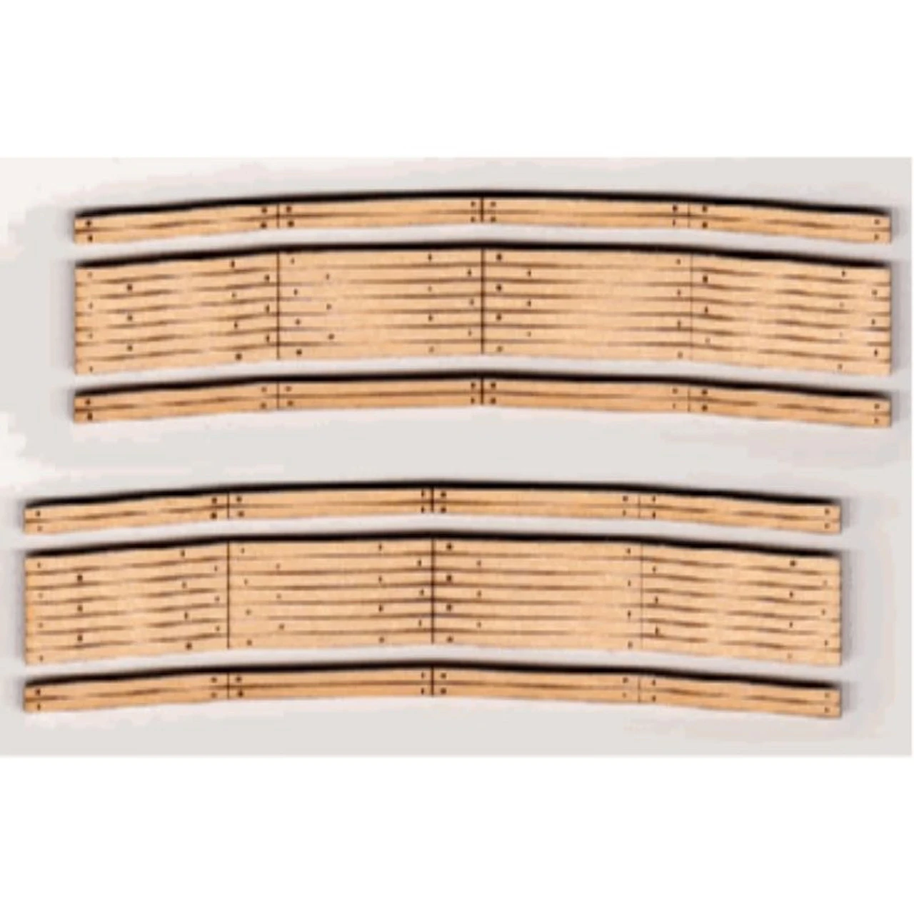 Blair Line 029 - Laser-Cut Curved 2-Lane Wood Grade Crossing Pkg(2) -- 24" Radius - N Scale Kit 3 Blair Line 029 - Laser-Cut Curved 2-Lane Wood Grade Crossing Pkg(2) -- 24" Radius - N Scale Kit