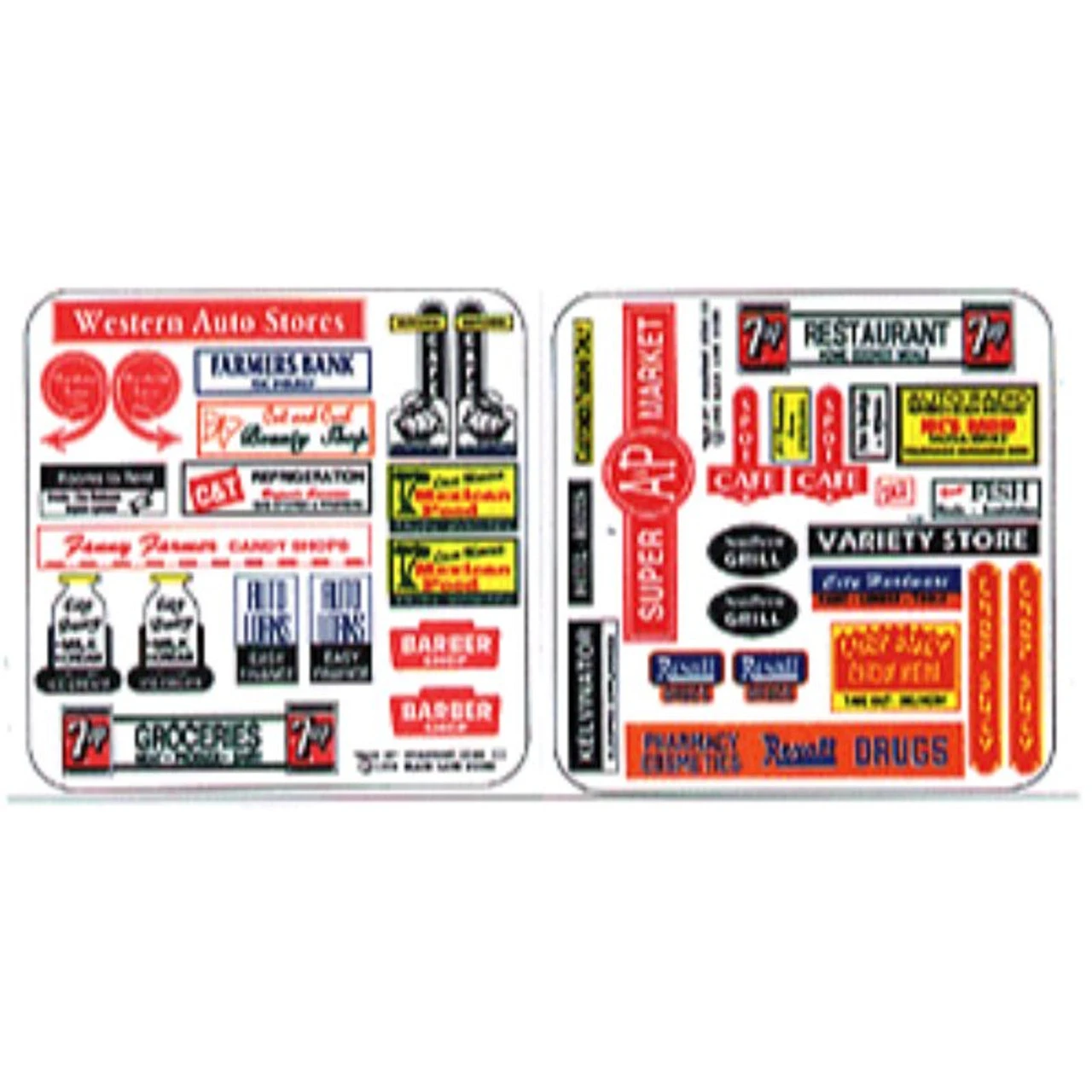 Blair Line 058 - Storefront & Advertising Signs -- Main Street Storefront III - N Scale Kit 3 Blair Line 058 - Storefront & Advertising Signs -- Main Street Storefront III - N Scale Kit