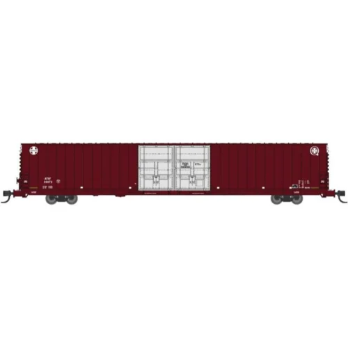Bluford Shops 86600 - PS 86' Auto Parts Double Door Boxcar Atchison, Topeka And Santa Fe (ATSF) 36672 - N Scale