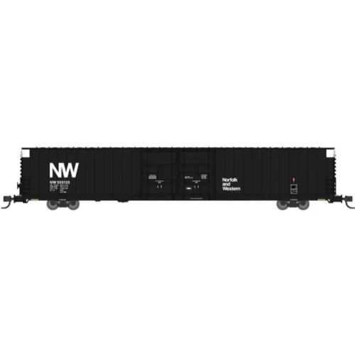 Bluford Shops 86665 - PS 86' Auto Parts Double Door Boxcar Norfolk & Western (NW) 355107 - N Scale