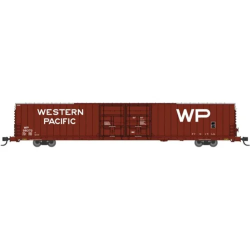 Bluford Shops 86680 - PS 86' Auto Parts Double Door Boxcar Western Pacific (WP) 86073 - N Scale