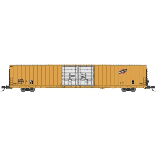 Bluford Shops 86691 - PS 86' Auto Parts Double Door Boxcar Chicago & Northwestern (CNW) 92050 - N Scale