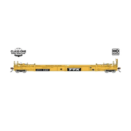 Class One Model Works FC00103 - TWF10 Double Stack Container Well Car TTX (DTTX) 54074 - HO Scale