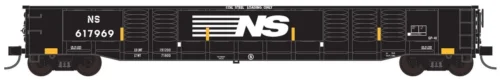 Trainworx 25213-11 - 52’6″ Corrugated Gondola Norfolk Southern (NS) 617969 - N Scale