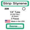 Evergreen 228 - Styrene Tube 1/4 Inch -Model Train Hub evg228 78516.1671411065