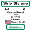 Evergreen 246 - Quarter Round .030in