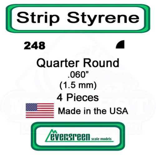Evergreen 248 - Quarter Round .060in