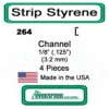 Evergreen 264 - Styrene Channel .125"