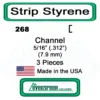 Evergreen 268 - Styrene Channel .312" -Model Train Hub evg268 94511.1671411069
