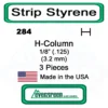 Evergreen 284 - Styrene H-Columns (Wide Flange Beams) .125" 1 Evergreen 284 - Styrene H-Columns (Wide Flange Beams) .125" -Model Train Hub evg284 32658.1671411070