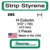 Evergreen 285 - Styrene H-Columns (Wide Flange Beams) .156" -Model Train Hub evg285 01194.1671411070