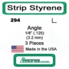 Evergreen 294 - Styrene Angle .125" 2 Evergreen 294 - Styrene Angle .125" -Model Train Hub evg294 37402.1671411071