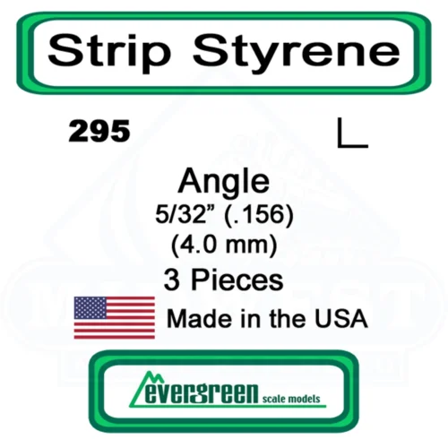 Evergreen 295 - Styrene Angle .156"