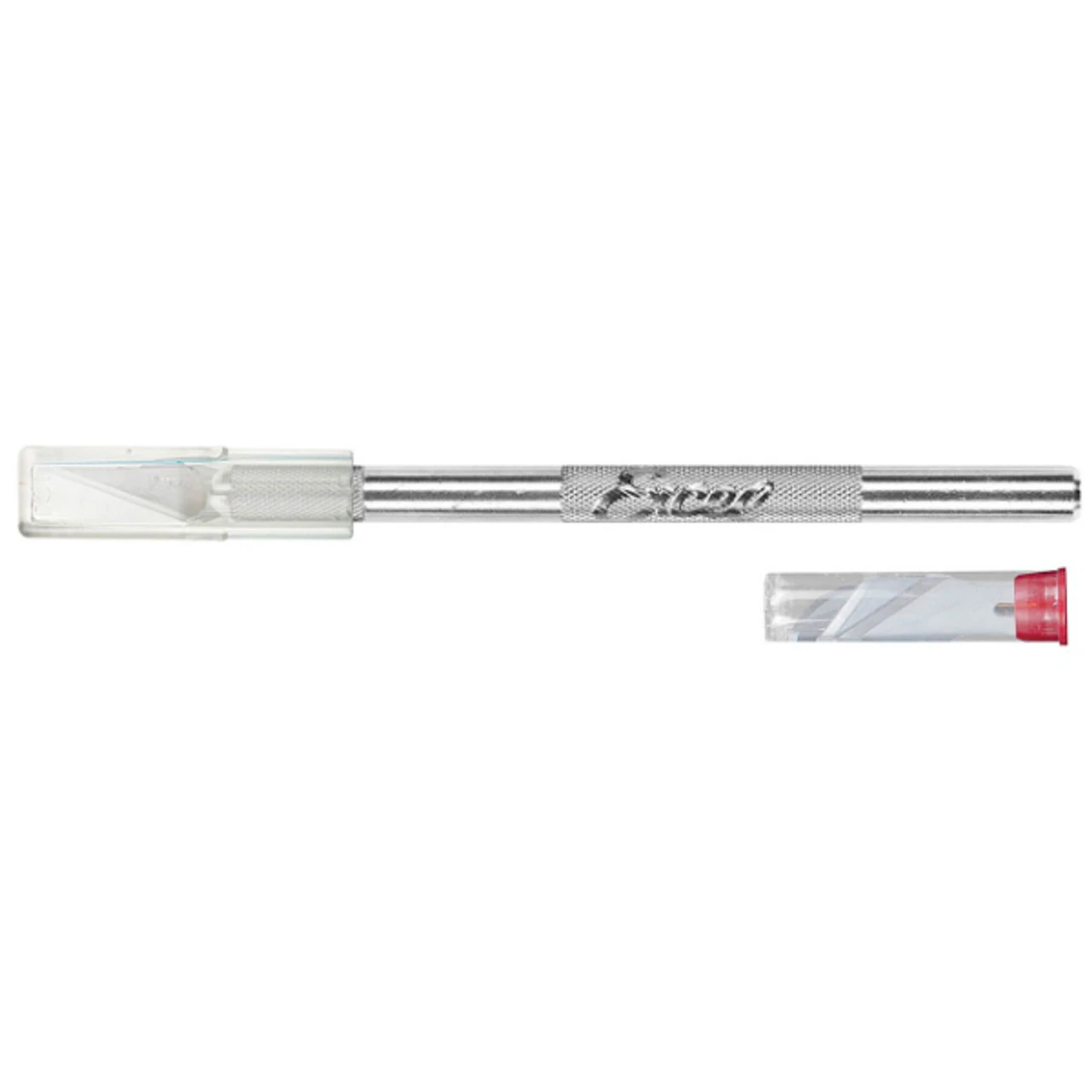 Excel 19001 - K1 Aluminum Knife W/ Safety Cap And 5 Assorted Blades 3 Excel 19001 - K1 Aluminum Knife W/ Safety Cap And 5 Assorted Blades